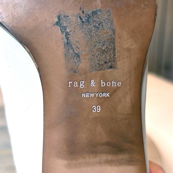 Rag & Bone Rover Smooth Leather Chelsea Ankle Bootie Boots US Size 8.5 - Picture 10 of 10